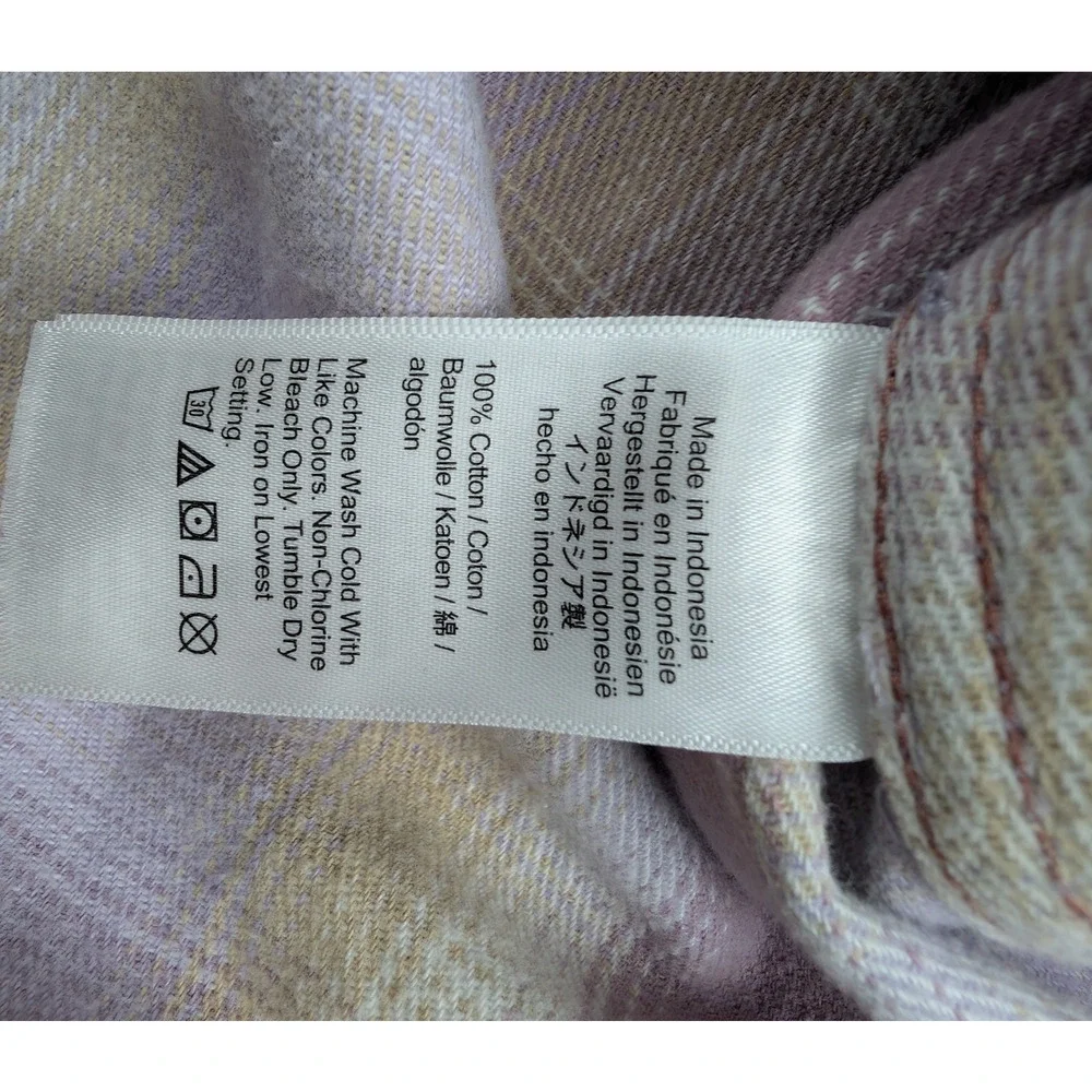 J Crew Relaxed Button Up Shirt Womens Medium Heavy Knit Shacket Lumberjane Plaid